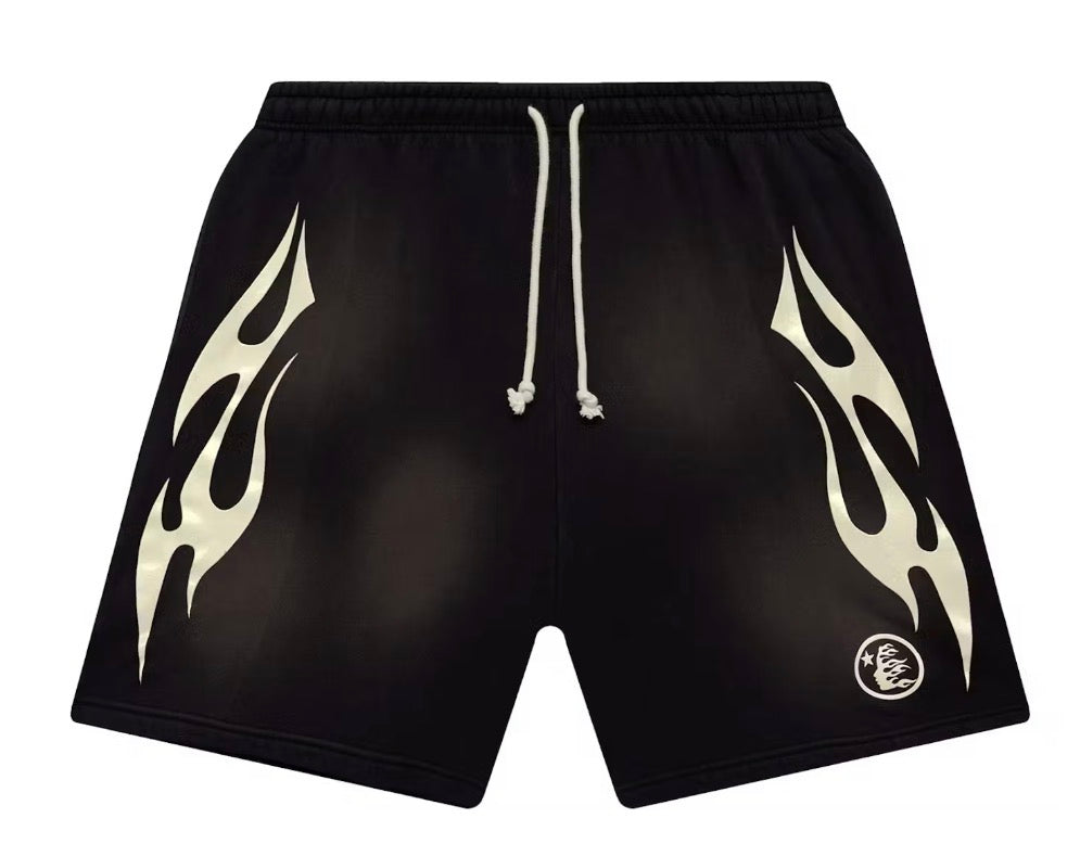 BLACK HELLSTAR SHORTS