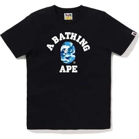 blue camo bape tee