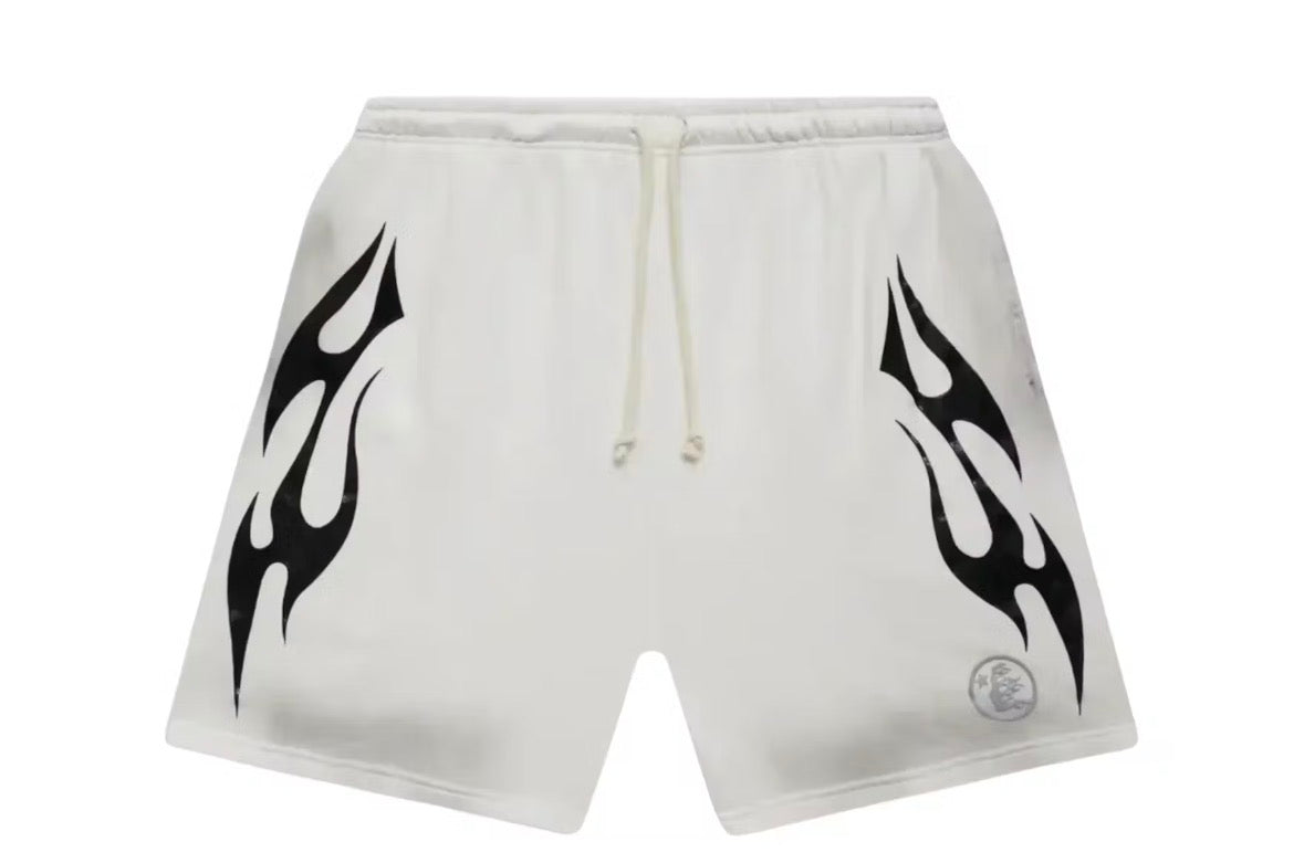 WHITE HELLSTAR SHORTS