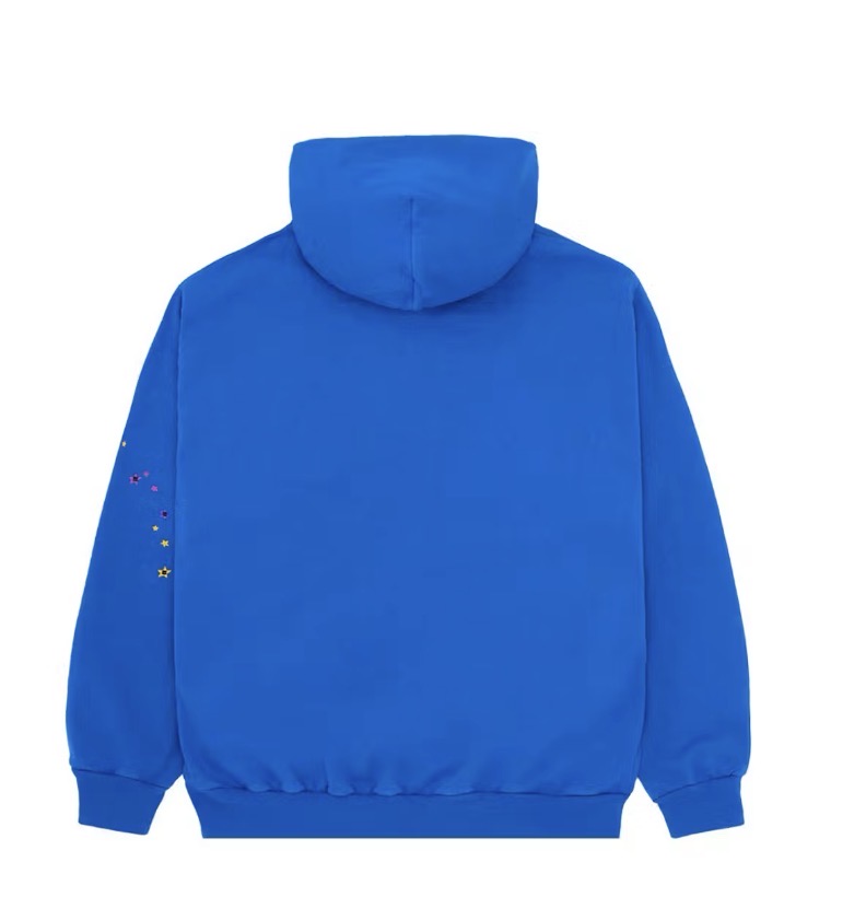 Blue sp5der hoodie