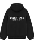 ESSENTIALS Fw24 black hoodie